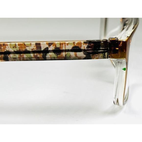 New TRADITIONS T-15 Col.10 Crystal Brown Eyeglasses with Camo Temples 54/16/145 - Picture 5 of 6